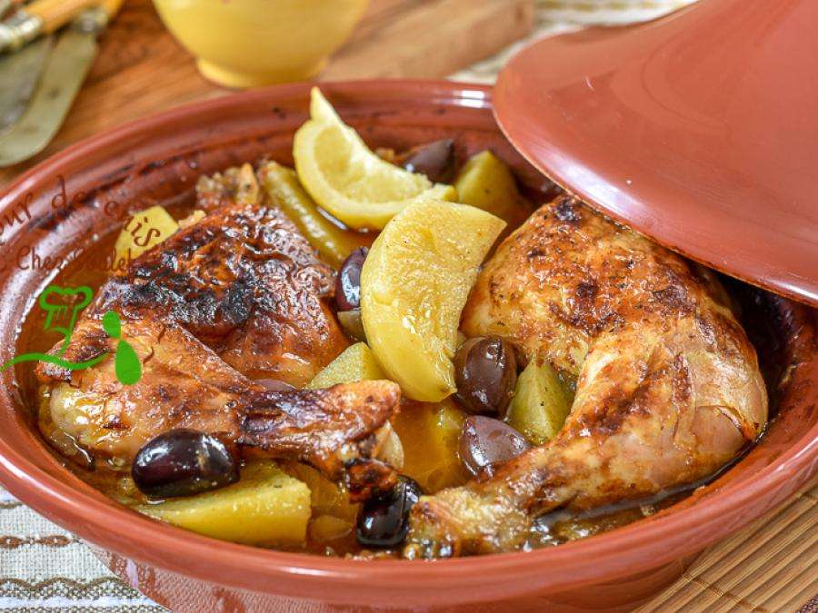 Farm chicken Tagine with vegetables